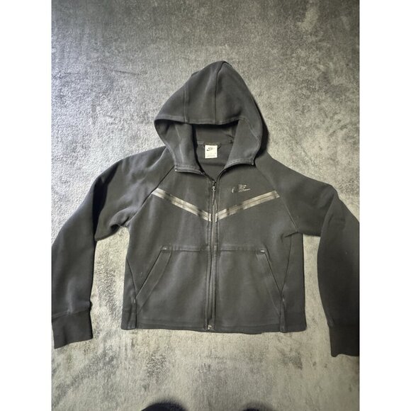 COPY - Nike Tech Fleece Full Zip Up Hoodie Jacket Sportswear Black Boys Youth … - Picture 1 of 8